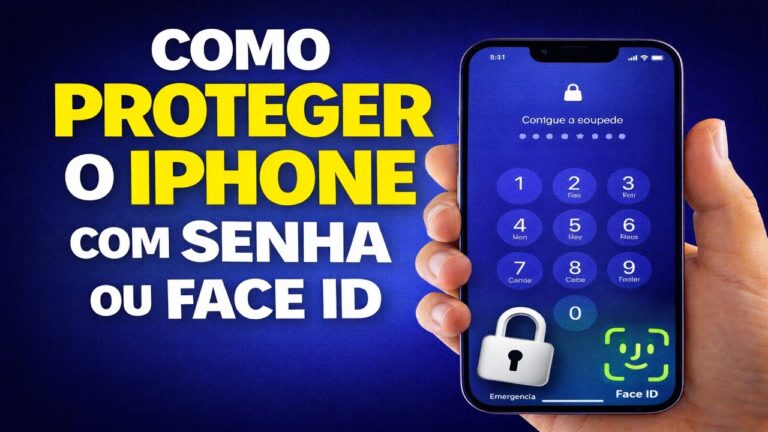 COMO PROTEGER O IPHONE COM SENHA OU FACE ID