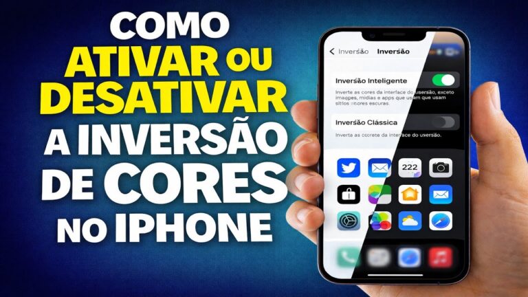 COMO ATIVAR OU DESATIVAR A INVERSÃO DE CORES NO IPHONE