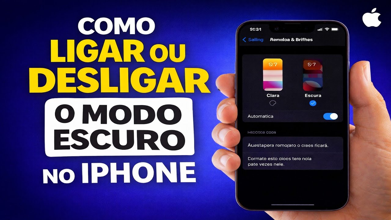 COMO LIGAR OU DESLIGAR O MODO ESCURO NO IPHONE