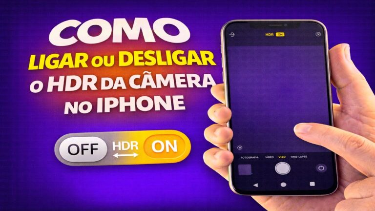COMO LIGAR OU DESLIGAR O HDR DA CÂMERA NO IPHONE COMO LIGAR OU DESLIGAR O HDR DA CÂMERA NO IPHONE