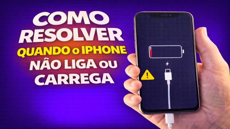 COMO RESOLVER QUANDO O IPHONE NÃO LIGA OU CARREGA