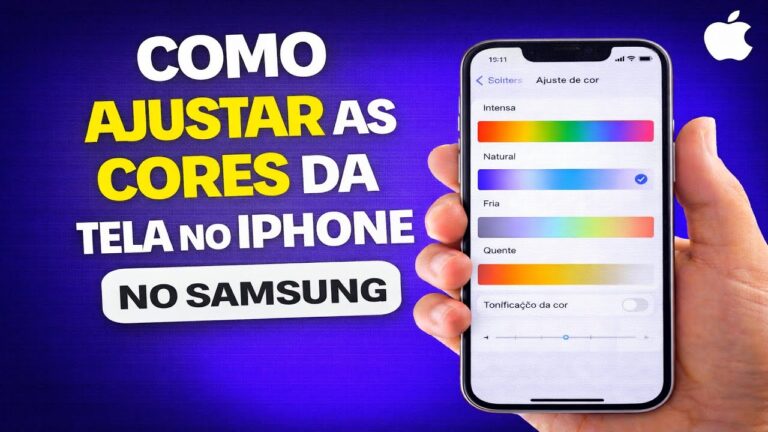 COMO AJUSTAR AS CORES DA TELA NO IPHONE