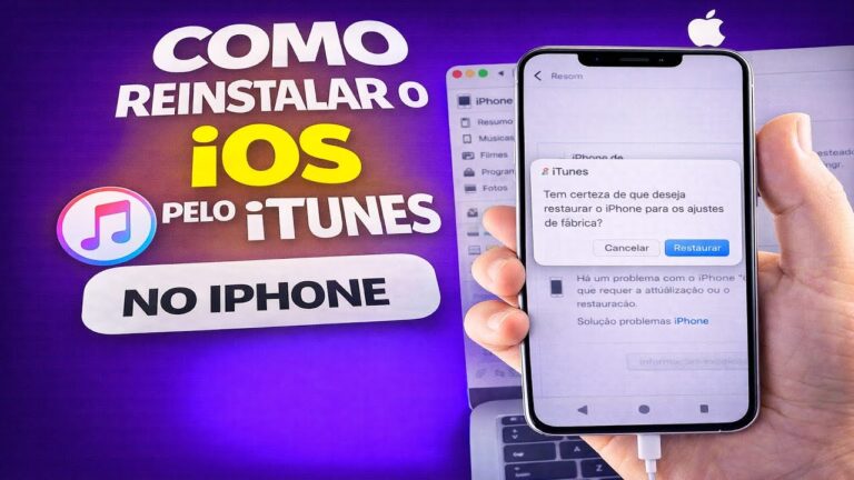 COMO REINSTALAR O IOS PELO ITUNES NO IPHONE
