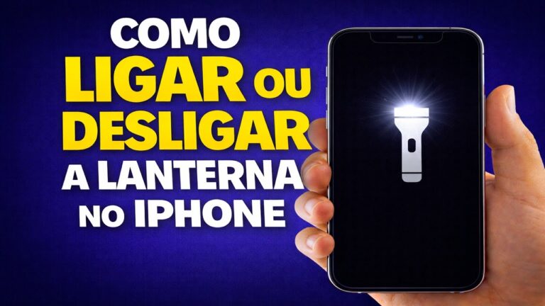 COMO LIGAR OU DESLIGAR A LANTERNA NO IPHONE