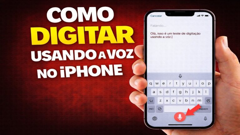 COMO DIGITAR USANDO A VOZ NO IPHONE