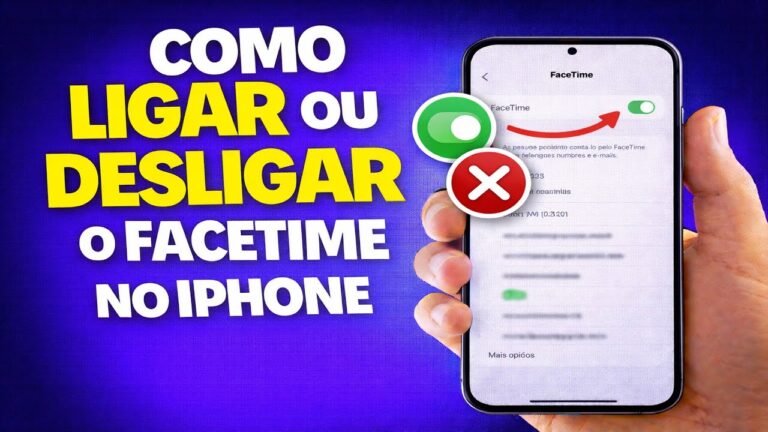 COMO LIGAR OU DESLIGAR O FACETIME NO IPHONE