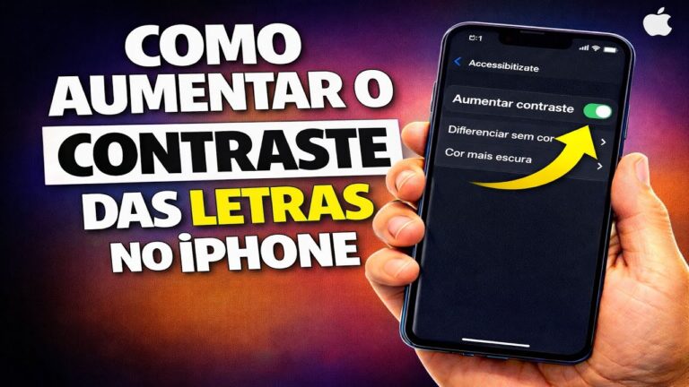 COMO AUMENTAR O CONTRASTE DAS LETRAS NO IPHONE