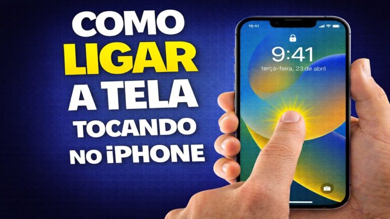 COMO LIGAR A TELA TOCANDO NO IPHONE