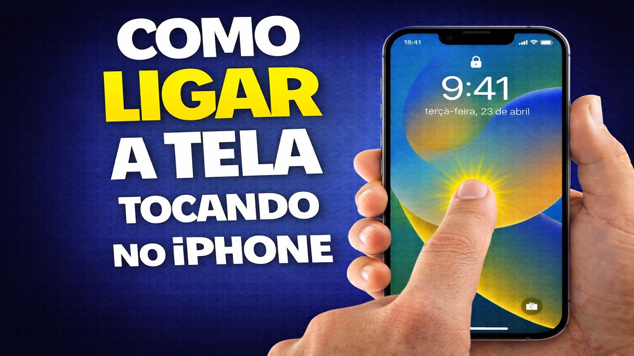 COMO LIGAR A TELA TOCANDO NO IPHONE