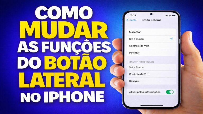 COMO MUDAR AS FUNÇÕES DO BOTÃO LATERAL NO IPHONE