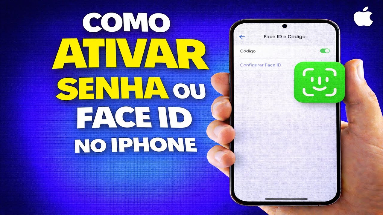 COMO ATIVAR SENHA OU FACE ID NO IPHONE