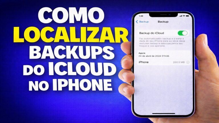 COMO LOCALIZAR BACKUPS DO ICLOUD NO IPHONE