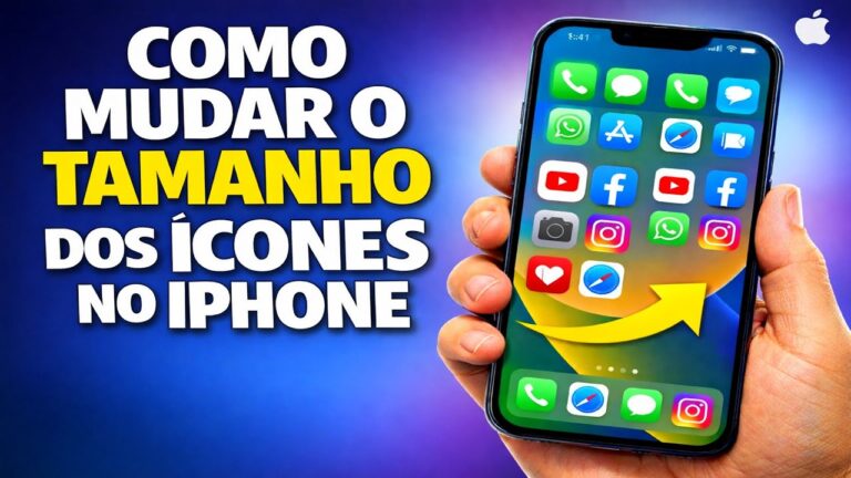 COMO MUDAR O TAMANHO DOS ÍCONES NO IPHONE