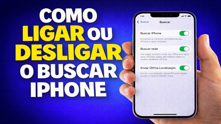 COMO LIGAR OU DESLIGAR O BUSCAR IPHONE