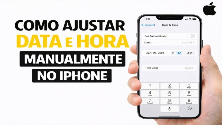 COMO AJUSTAR DATA E HORA MANUALMENTE NO IPHONE