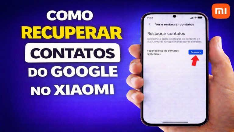 COMO RECUPERAR CONTATOS DO GOOGLE NO XIAOMI