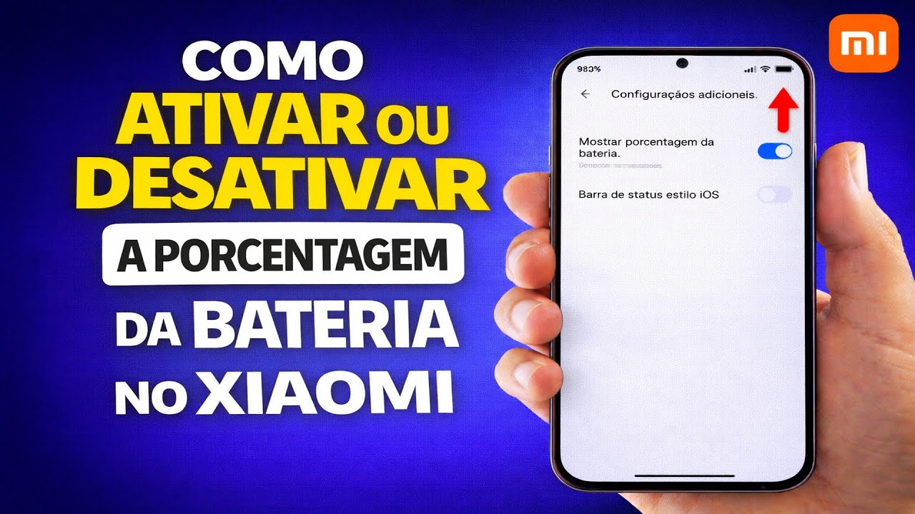 COMO ATIVAR OU DESATIVAR A PORCENTAGEM DA BATERIA NO XIAOMI COMO ATIVAR OU DESATIVAR A PORCENTAGEM DA BATERIA NO XIAOMI