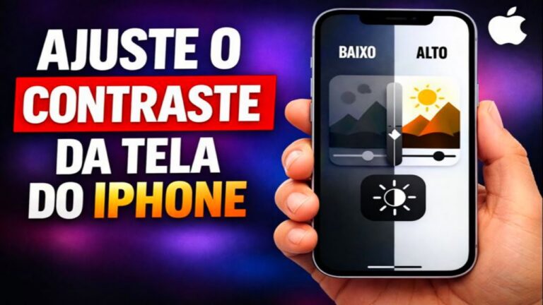 AJUSTE O CONTRASTE DA TELA DO IPHONE PARA MELHOR VISÃO