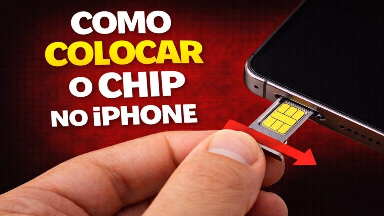 COMO COLOCAR O CHIP NO IPHONE