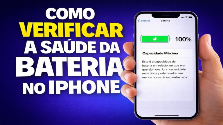 COMO VERIFICAR A SAÚDE DA BATERIA NO IPHONE