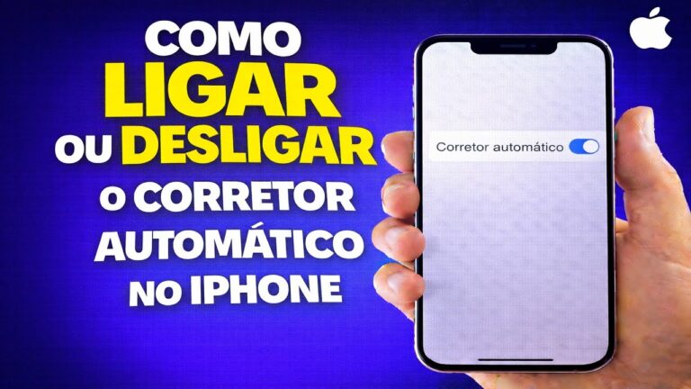 COMO LIGAR OU DESLIGAR O CORRETOR AUTOMÁTICO NO IPHONE