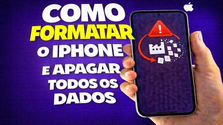 COMO FORMATAR O IPHONE E APAGAR TODOS OS DADOS