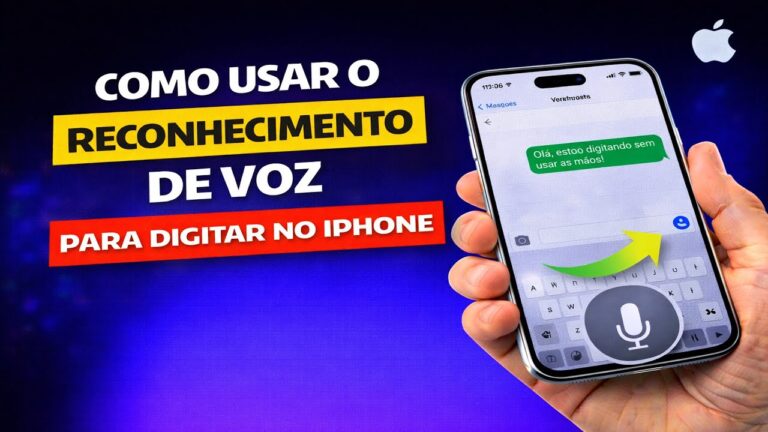 COMO USAR O RECONHECIMENTO DE VOZ PARA DIGITAR NO IPHONE
