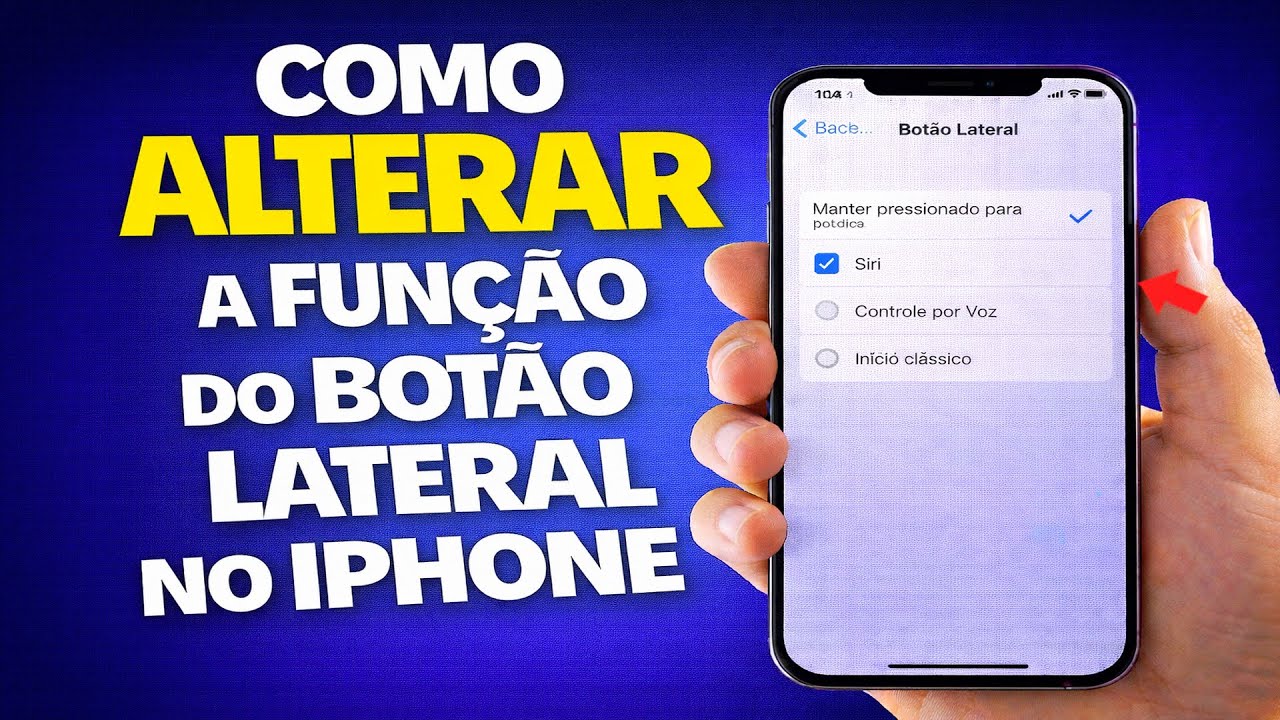 COMO ALTERAR A FUNÇÃO DO BOTÃO LATERAL NO IPHONE