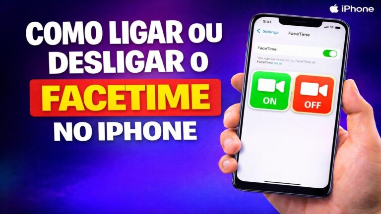 COMO LIGAR OU DESLIGAR O FACETIME NO IPHONE