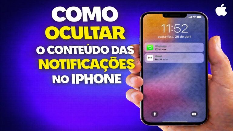 COMO OCULTAR O CONTEÚDO DAS NOTIFICAÇÕES NO IPHONE