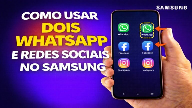 COMO USAR DOIS WHATSAPP E REDES SOCIAIS NO SAMSUNG