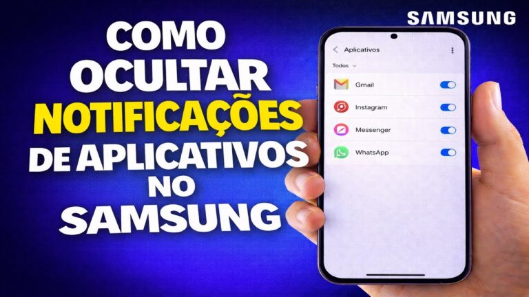 COMO OCULTAR NOTIFICAÇÕES DE APLICATIVOS NO SAMSUNG