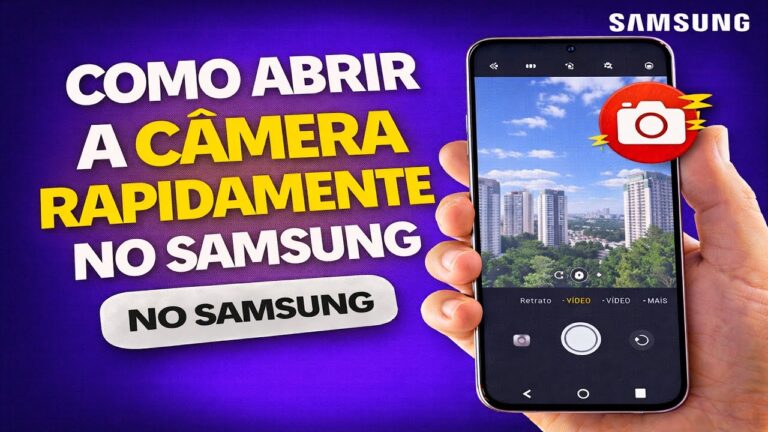 COMO ABRIR A CÂMERA RAPIDAMENTE NO SAMSUNG