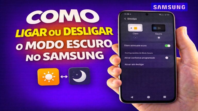 COMO LIGAR OU DESLIGAR O MODO ESCURO NO SAMSUNG