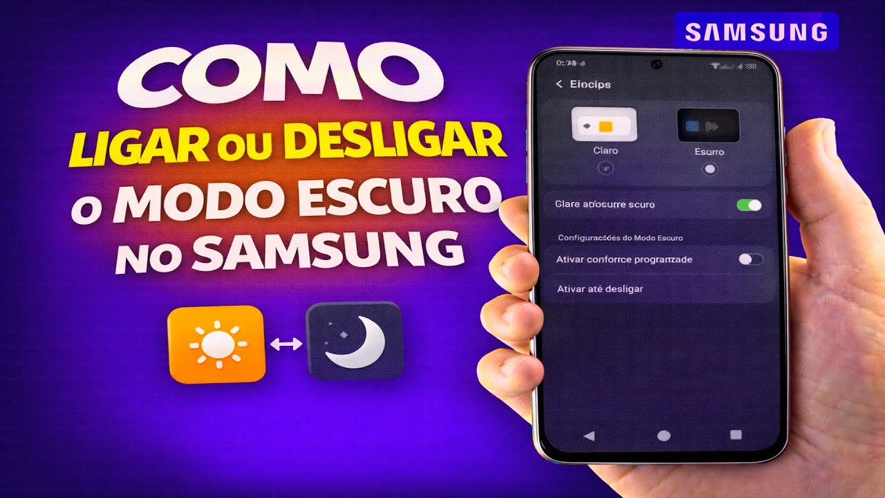 COMO LIGAR OU DESLIGAR O MODO ESCURO NO SAMSUNG