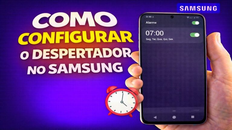 COMO CONFIGURAR O DESPERTADOR NO SAMSUNG