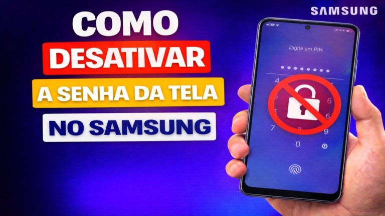 COMO DESATIVAR A SENHA DA TELA NO SAMSUNG