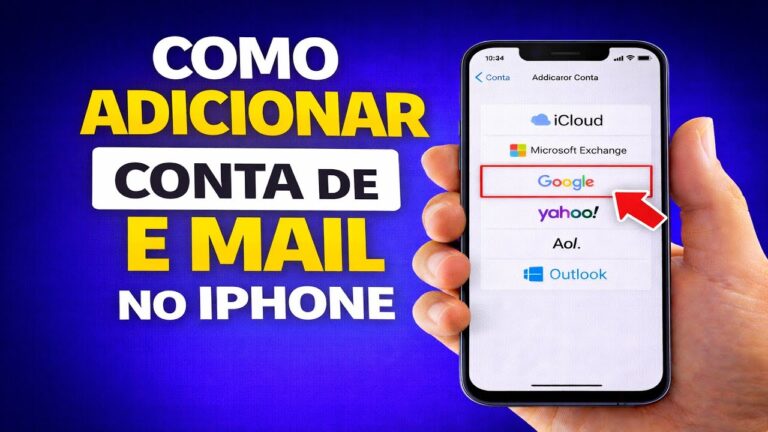 COMO ADICIONAR CONTA DE E MAIL NO IPHONE