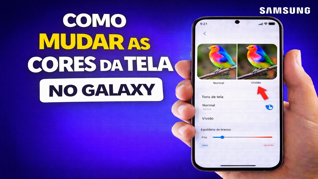 COMO MUDAR AS CORES DA TELA NO GALAXY