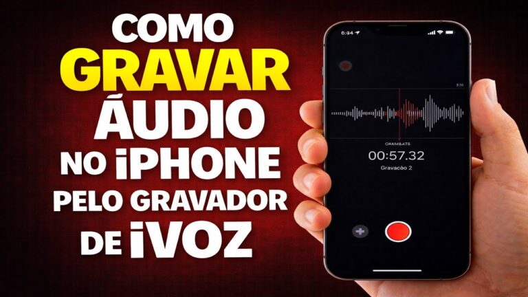 COMO GRAVAR ÁUDIO NO IPHONE PELO GRAVADOR DE VOZ