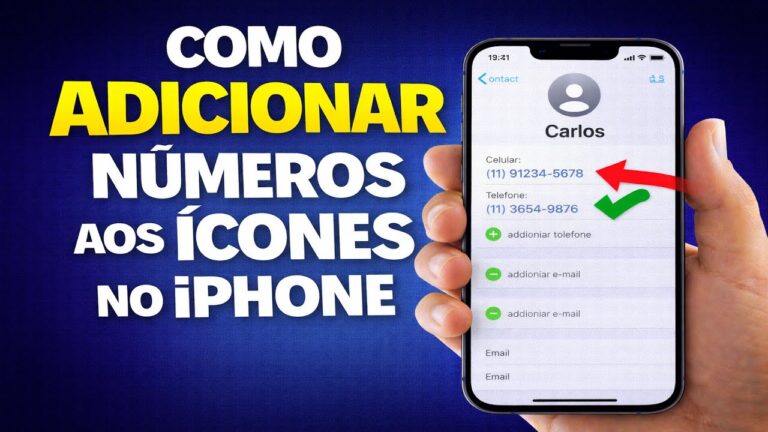 COMO ADICIONAR NÚMEROS AOS CONTATOS NO IPHONE