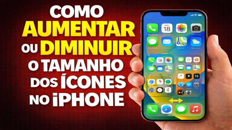 COMO AUMENTAR OU DIMINUIR O TAMANHO DOS ÍCONES NO IPHONE