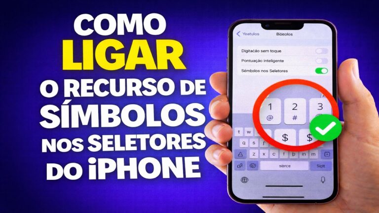 COMO LIGAR O RECURSO DE SÍMBOLOS NOS SELETORES DO IPHONE