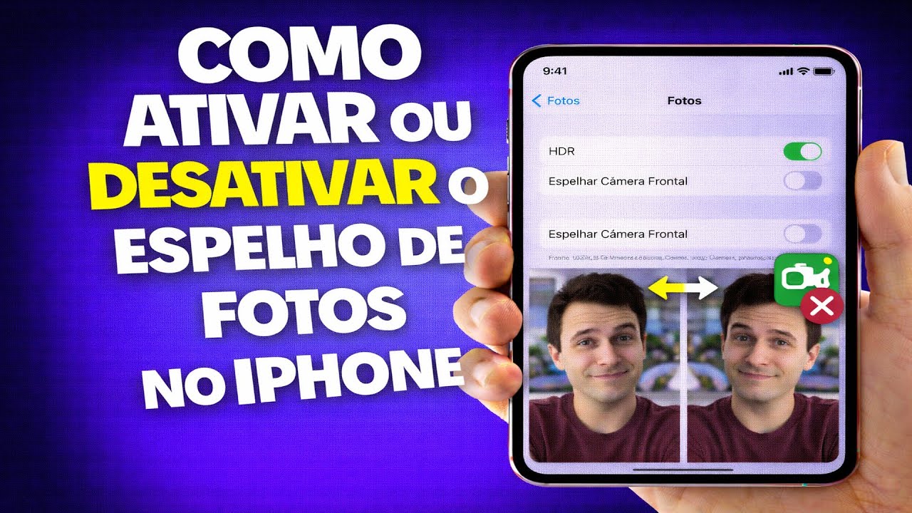 COMO ATIVAR OU DESATIVAR O ESPELHO DE FOTOS NO IPHONE COMO ATIVAR OU DESATIVAR O ESPELHO DE FOTOS NO IPHONE