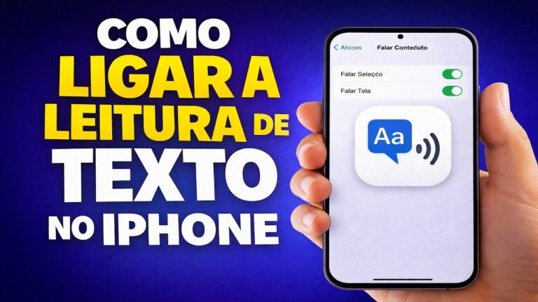 COMO LIGAR A LEITURA DE TEXTO NO IPHONE