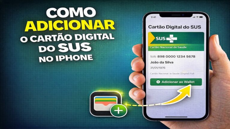 COMO ADICIONAR O CARTÃO DIGITAL DO SUS NO IPHONE