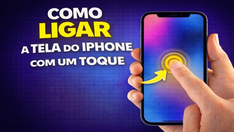 COMO LIGAR A TELA DO IPHONE COM UM TOQUE