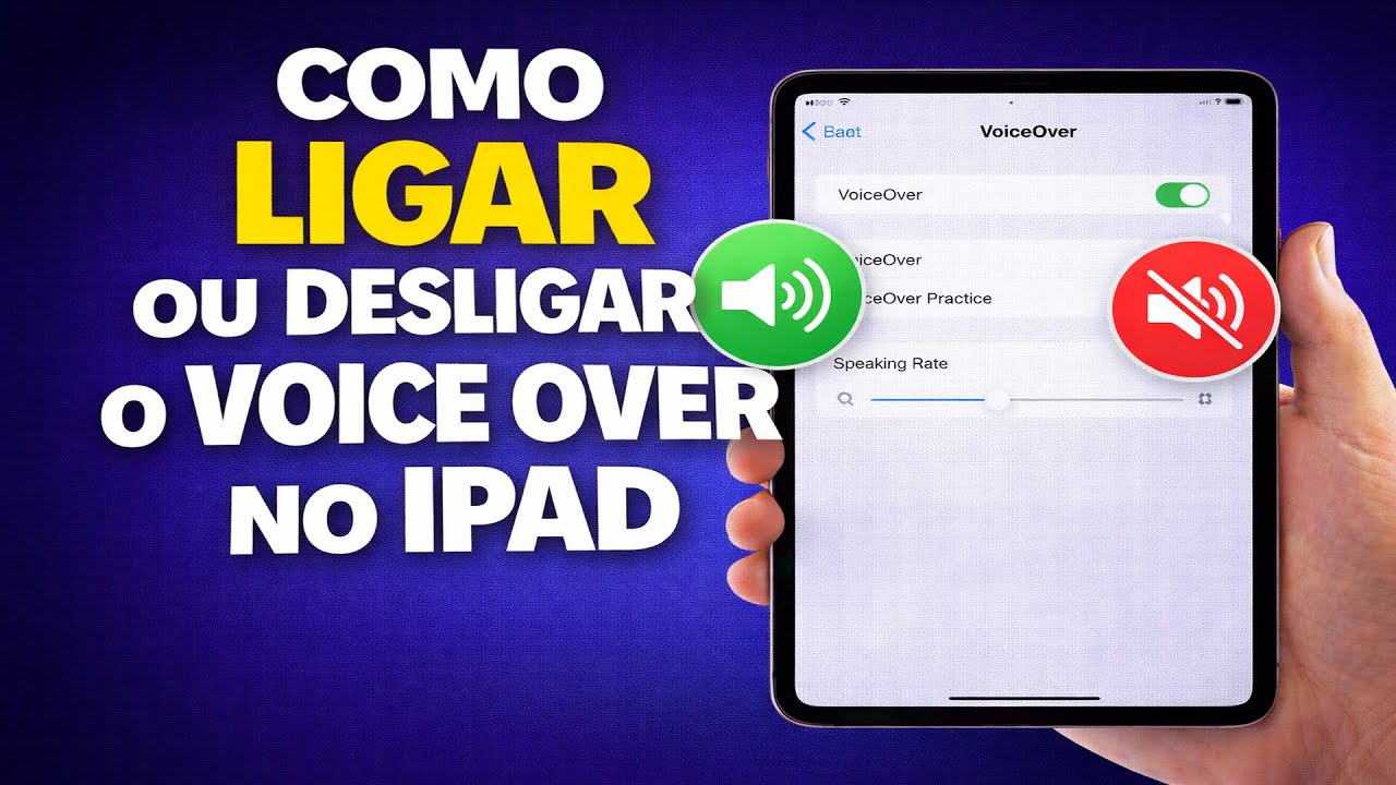 COMO LIGAR OU DESLIGAR O VOICE OVER NO IPHONE