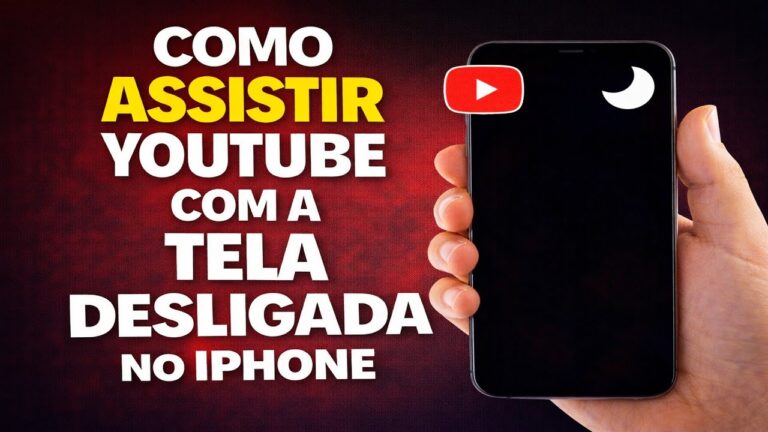COMO ASSISTIR YOUTUBE COM A TELA DESLIGADA NO IPHONE
