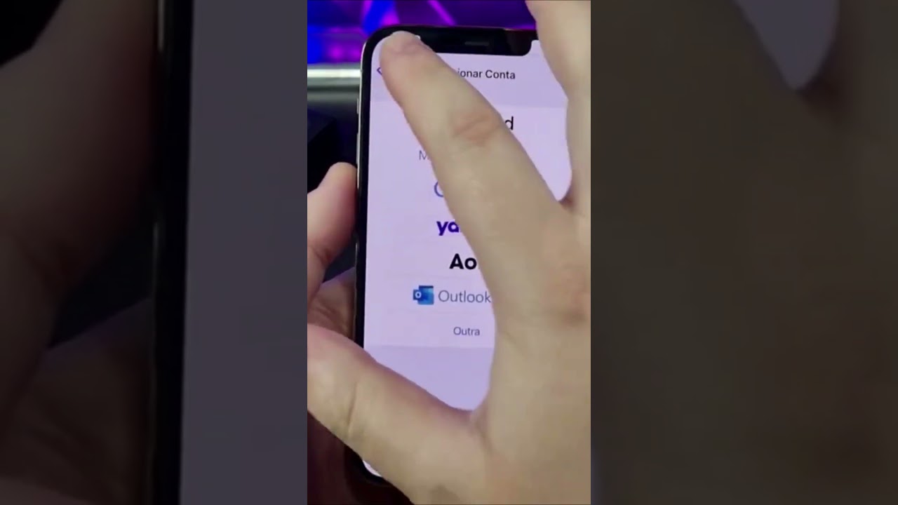 ADICIONE CONTAS DE E MAIL NO SEU IPHONE RAPIDAMENTE #Shorts